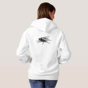 Fly Buddy vrouwen witte hoodie achterkant