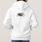 Fly Buddy vrouwen witte hoodie terug (Achterkant)