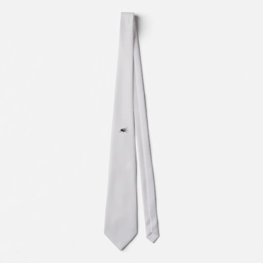 Fly Buddy white necktie Stropdas (Voorkant)