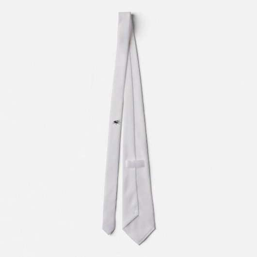 Fly Buddy white necktie Stropdas (Achterkant)