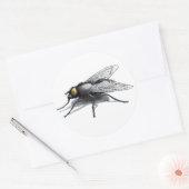 Fly Buddy witte grote ronde stickers (Envelop)