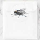 Fly Buddy witte grote ronde stickers (Tas)