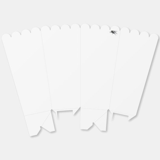 Fly Buddy witte popcorn dozen Bedankdoosjes (Ongevouwen)