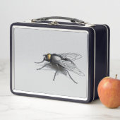 Fly Buddy zwarte en grijze lunchbox (In situ)