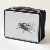 Fly Buddy zwarte en grijze lunchbox (Voorkant)