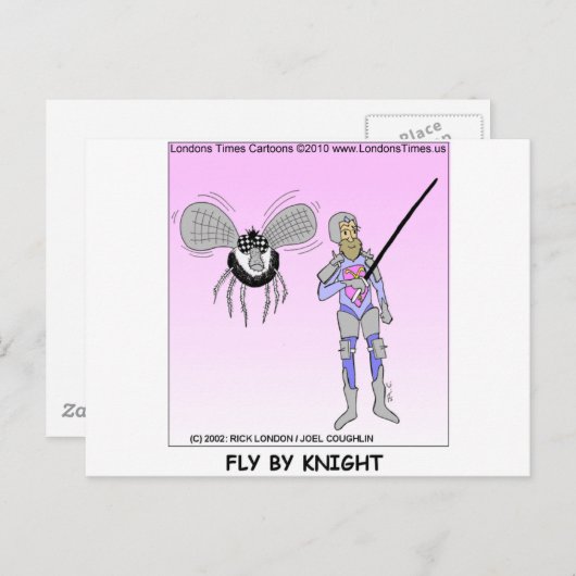Fly by Knight Funny geeft T - shirts Mokken Kaarte Briefkaart (Voorkant / Achterkant)