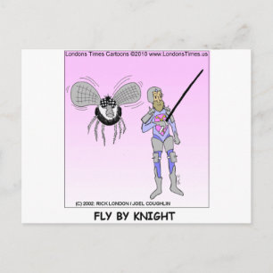 Fly By Knight Grappige Cadeaus T-shirts Mokken Kaa Briefkaart