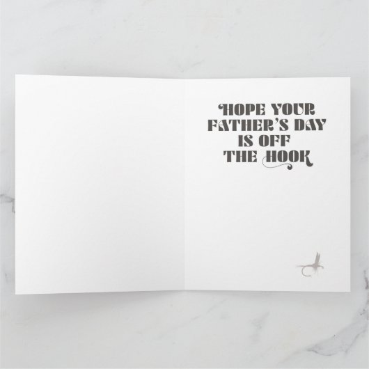 Fly Dad Folded Vaderdag Wenskaart Kaart (Binnen)
