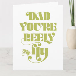Fly Dad Folded Vaderdag Wenskaart Kaart