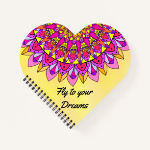 Fly Dreams Mandala Inspirerend Happy Heart Notitieboek