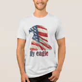 Fly Eagle – Verenigde Staten Pride Edition Tri-Blend Shirt (Voorkant)