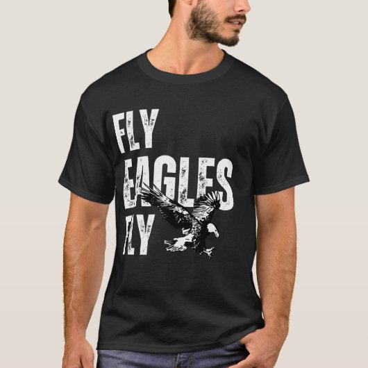 Fly Eagles Fly  Flying Eagle Inspirerend T-shirt (Voorkant)