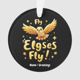 Fly Elgses Fly Inspirerend Eagle Art Ornament