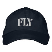 FLY EMBROIDERED BASEBALL PET (Voorkant)