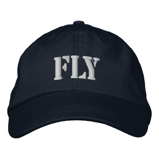FLY EMBROIDERED BASEBALL PET (Voorkant)
