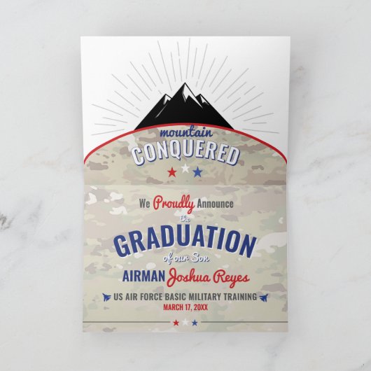 Fly Fight Win Luchtmacht BMT Militair Afstuderen Aankondiging (Binnen)