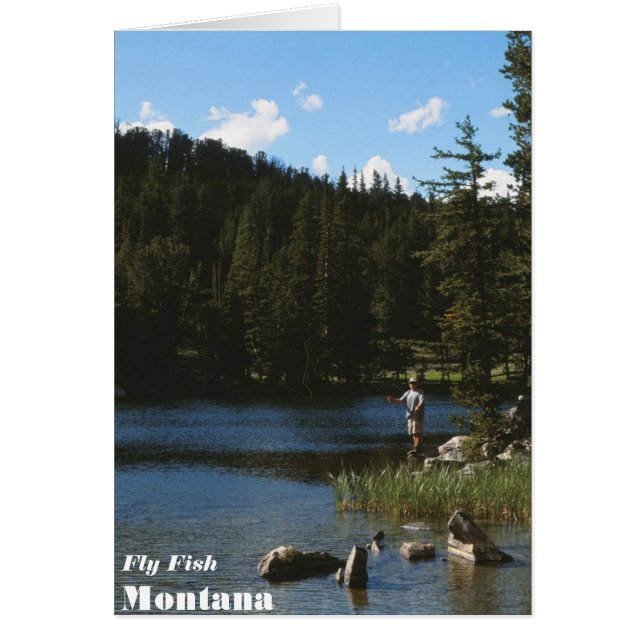 Fly Fish Montana-kaart (Voorkant)