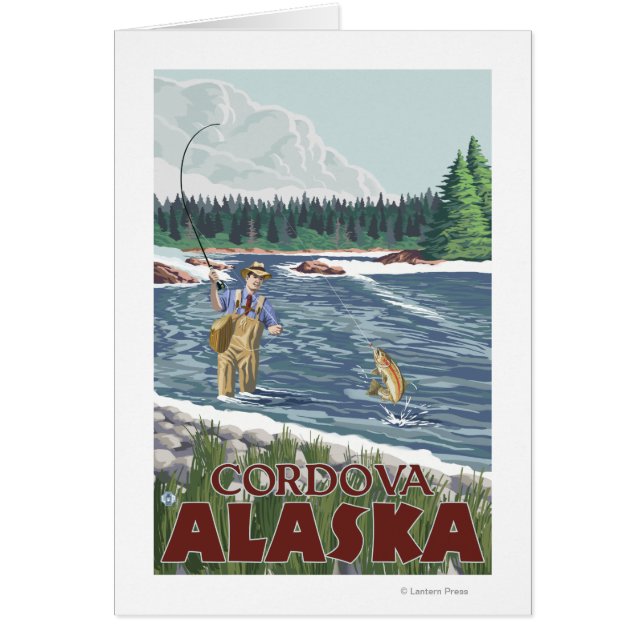 Fly Fisherman - Cordova, Alaska (Voorkant)