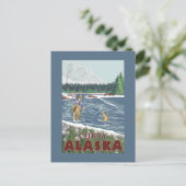 Fly Fisherman - Curry, Alaska Briefkaart (Staand voorkant)