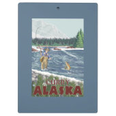 Fly Fisherman - Curry, Alaska Klembord (Achterkant)