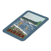 Fly Fisherman - Curry, Alaska Magneet (Linkerzijde)