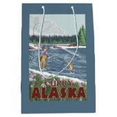 Fly Fisherman - Curry, Alaska Medium Cadeauzakje (Voorkant)