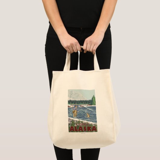 Fly Fisherman - Curry, Alaska Tote Bag (Voorkant (product))
