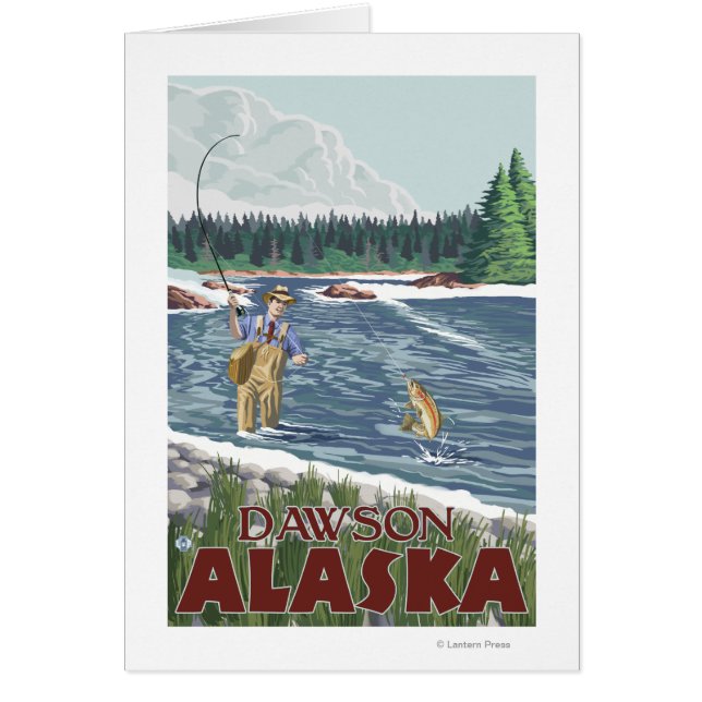 Fly Fisherman - Dawson, Alaska (Voorkant)