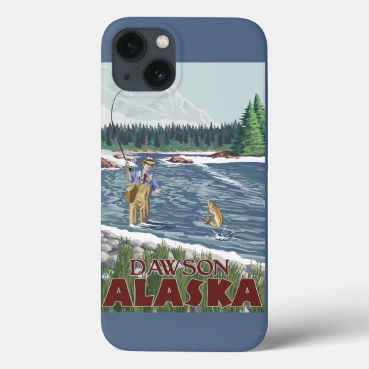 Fly Fisherman - Dawson, Alaska Case-Mate iPhone Case (Achterkant)