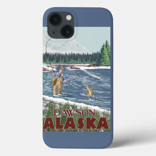 Fly Fisherman - Dawson, Alaska Case-Mate iPhone Case (Achterkant)