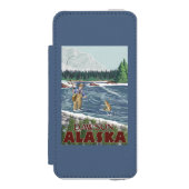 Fly Fisherman - Dawson, Alaska Incipio iPhone Portemonnee Hoesje (Voorkant Agenda)