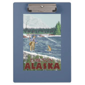 Fly Fisherman - Dawson, Alaska Klembord (Voorkant)