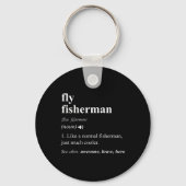 Fly Fisherman Definition Funny Fly Fishing Sleutelhanger (Voorkant)