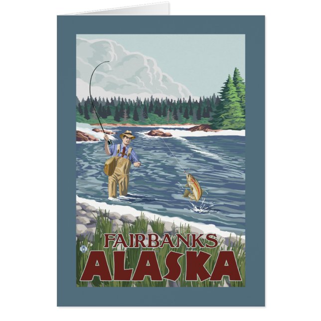 Fly Fisherman - Fairbanks, Alaska (Voorkant)