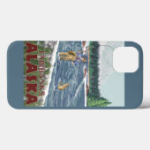 Fly Fisherman - Fairbanks, Alaska Case-Mate iPhone Case (Achterkant (horizontaal))