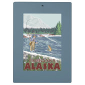 Fly Fisherman - Fairbanks, Alaska Klembord (Achterkant)
