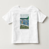 Fly Fisherman - Glacier National Park, MT Kinder Shirts (Voorkant)
