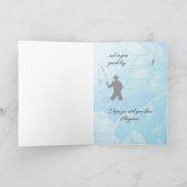 "Fly Fisherman" Happy Birthday Kaart (Binnen)