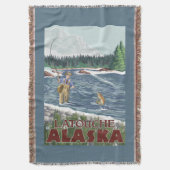Fly Fisherman - Latouche, Alaska Deken (Voorkant Verticaal)