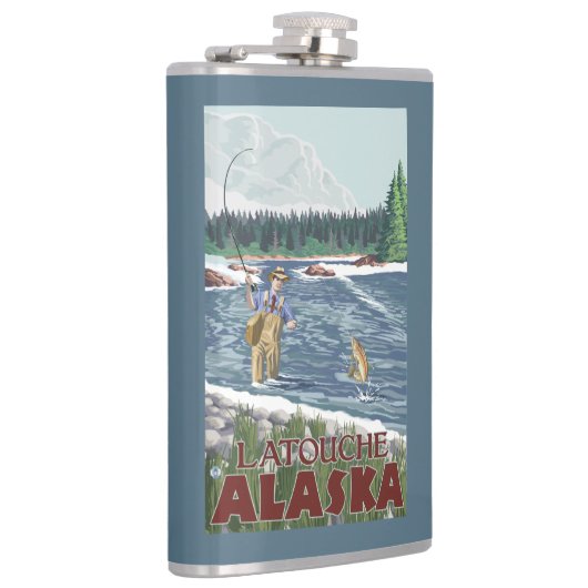 Fly Fisherman - Latouche, Alaska Heupfles (Rechts)