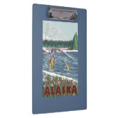 Fly Fisherman - Latouche, Alaska Klembord (Rechts)