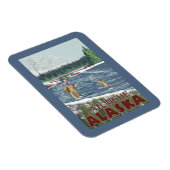 Fly Fisherman - Latouche, Alaska Magneet (Rechterzijde)
