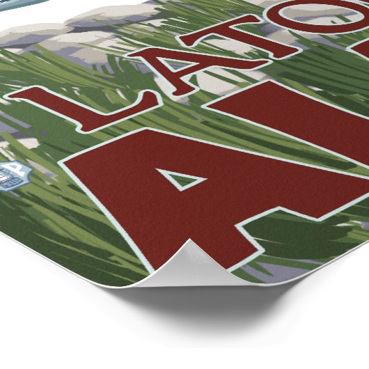 Fly Fisherman - Latouche, Alaska Poster (Hoek)