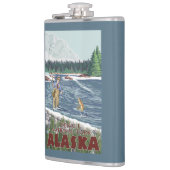 Fly Fisherman - Nationaal Park Denali, Alaska Heupfles (Links)