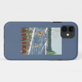 Fly Fisherman - Seward, Alaska Case-Mate iPhone Case (Achterkant (horizontaal))