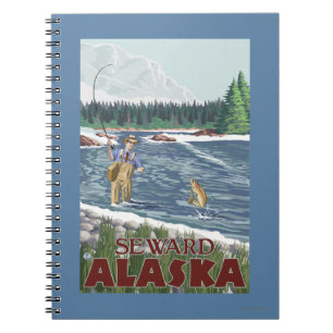 Fly Fisherman - Seward, Alaska Notitieboek