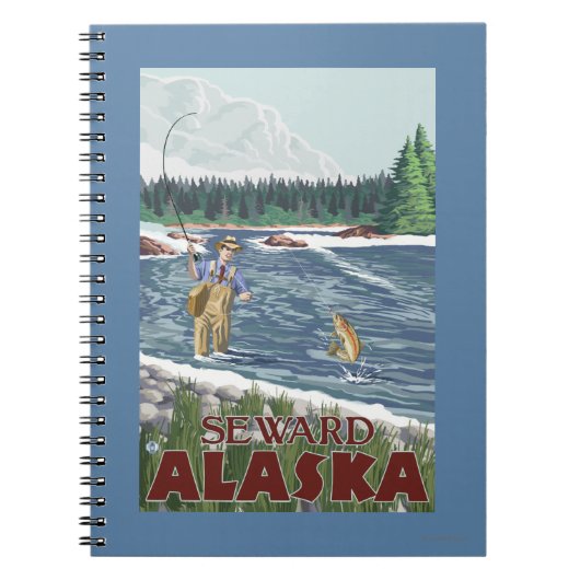 Fly Fisherman - Seward, Alaska Notitieboek (Voorkant)