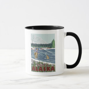Fly Fisherman - Valdez, Alaska Mok