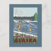 Fly Fisherman - Wrangell, Alaska Briefkaart (Voorkant)