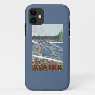 Fly Fisherman - Wrangell, Alaska Case-Mate iPhone Case